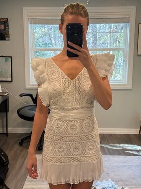 LoveShackFancy Brynn Dress— Antique White